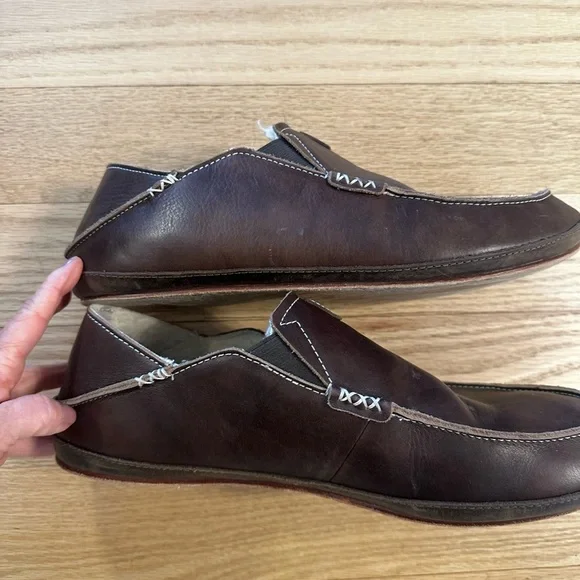 Men’s Olukai Moloa Ili leather slipper - Picture 7 of 9